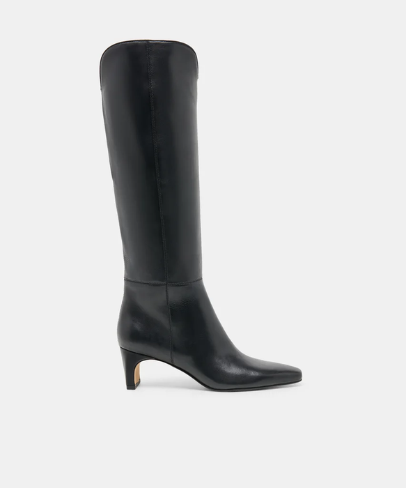 Brion Black Leather Boots