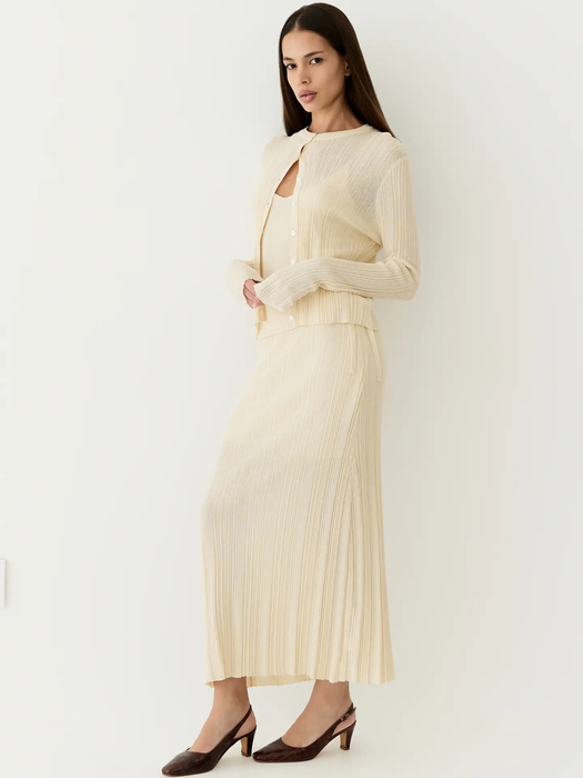 Laitière Cardigan-Top Set