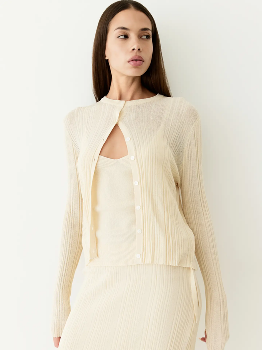 Laitière Cardigan-Top Set
