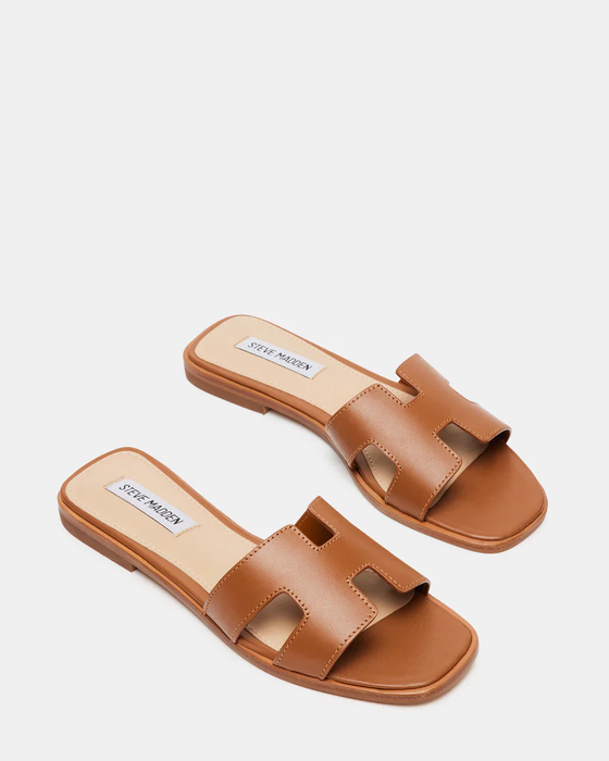 Haydn Cognac Leather Sandal