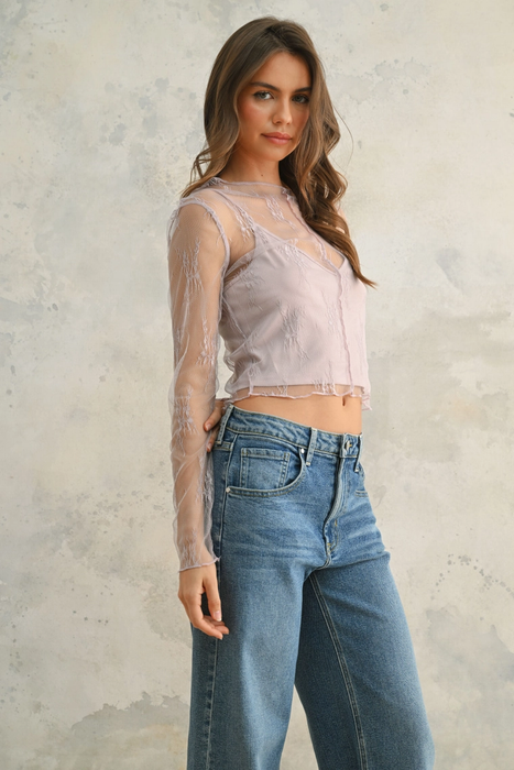 Dentelle Layered Top