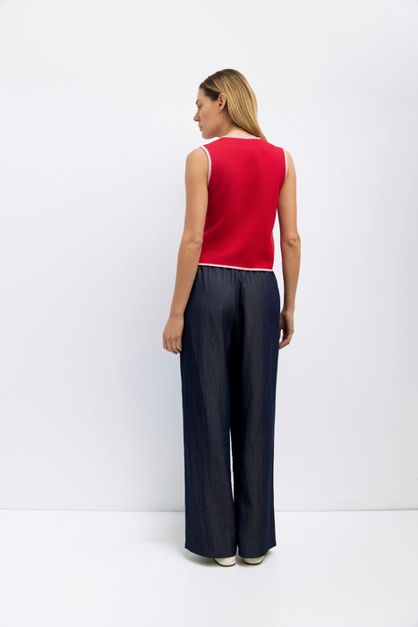 Jocelyn Wide Leg Pants Navy