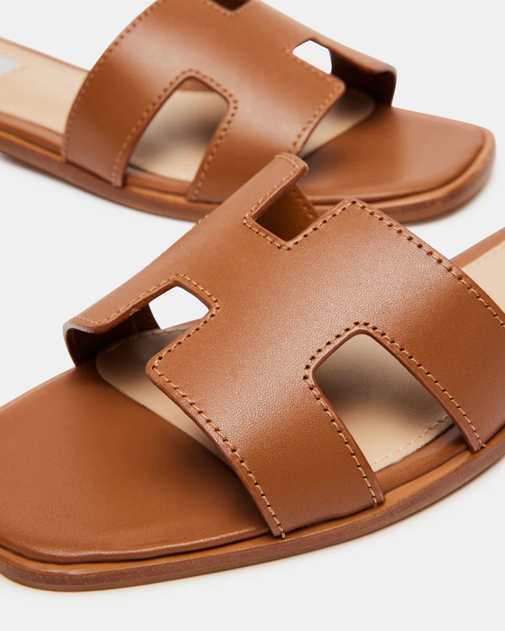Haydn Cognac Leather Sandal