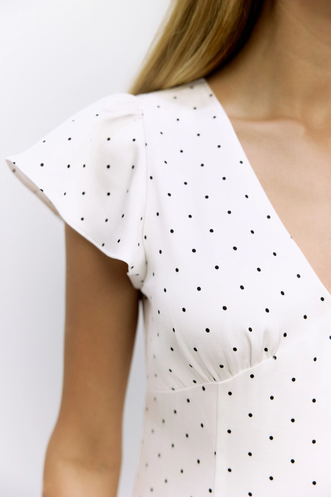 Marcher Polka Dot Dress