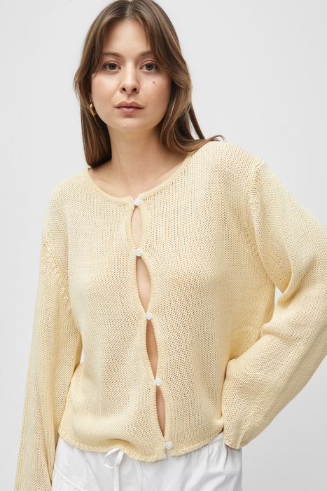 Open Button Cardigan