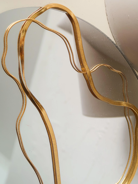 Plate Layered Necklace
