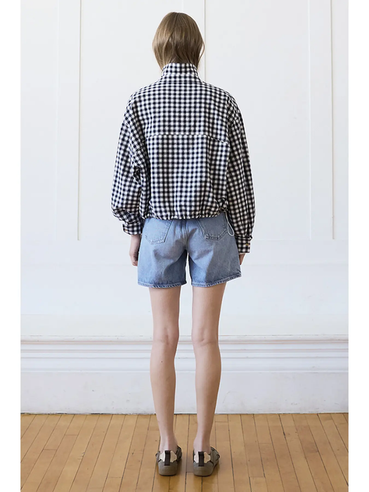 Gingham Collar Jacket