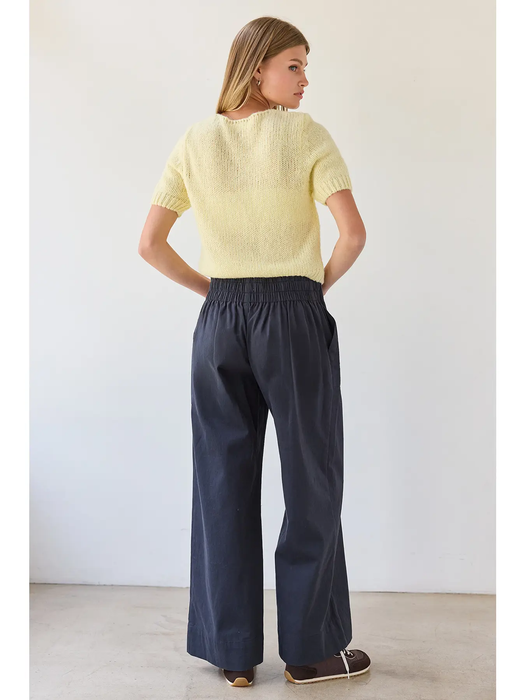 Navy Cotton Trouser
