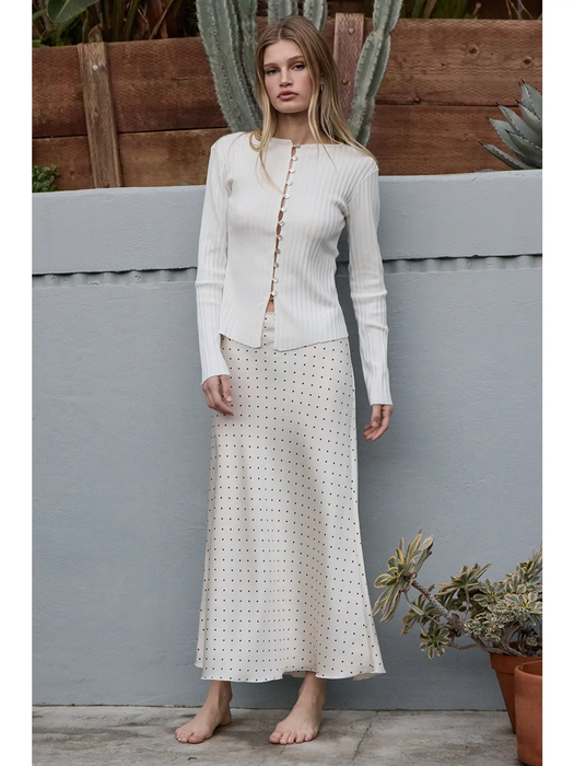 Pois Tu Silk Skirt