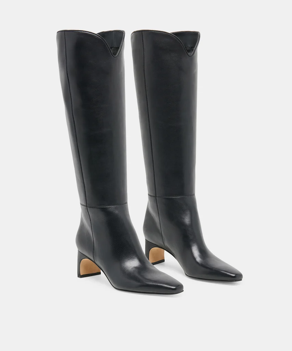 Brion Black Leather Boots