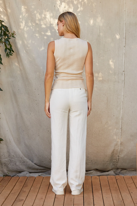 Creme Cotton Tank