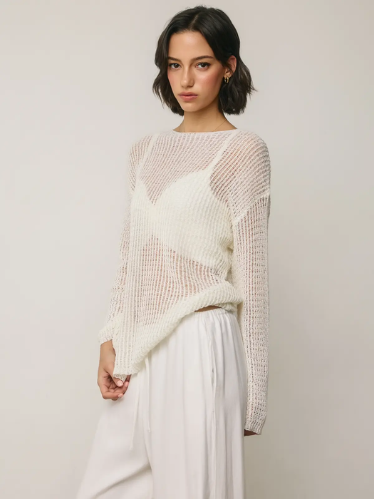 Open Knitted Sweater