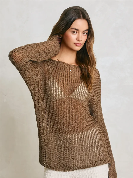 Open Knitted Sweater