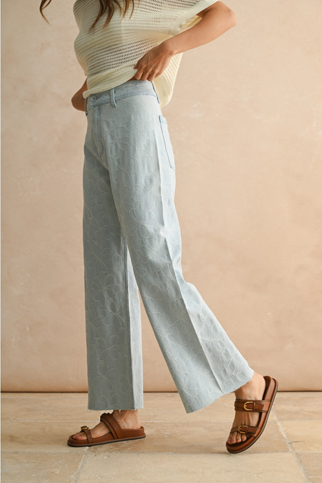 Coutures Florales Demin Pant