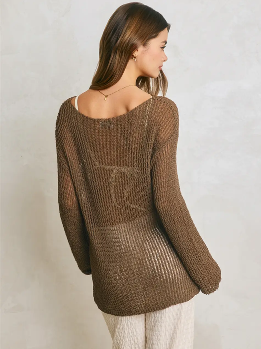 Open Knitted Sweater