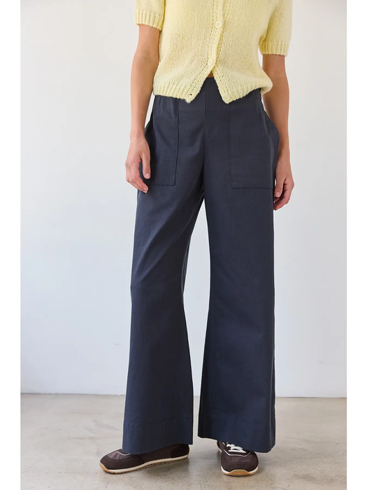 Navy Cotton Trouser
