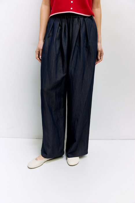 Jocelyn Wide Leg Pants Navy