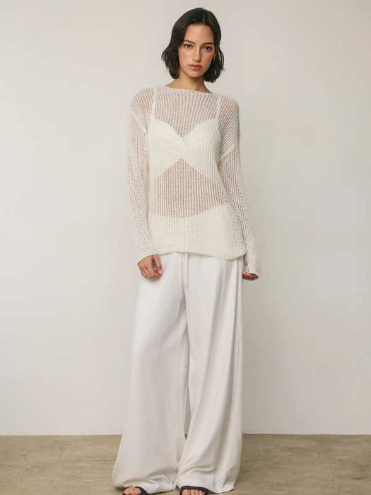 Open Knitted Sweater