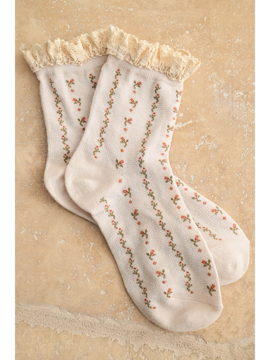 Fleur Lace Socks