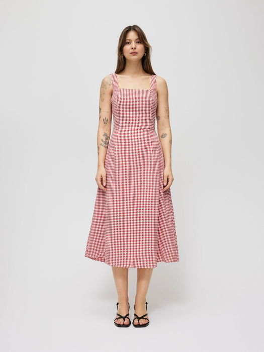 Leanna Gingham Dress